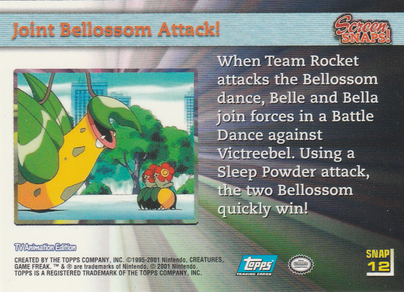 Joint Bellossom Attack! (SNAP 12) [Topps Pokemon Johto Series 1]