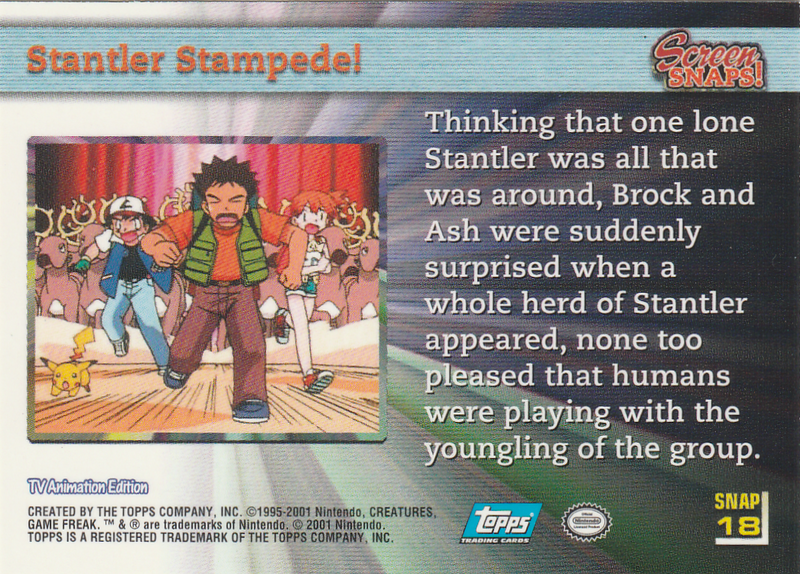 Stantler Stampede! (SNAP 18) [Topps Pokemon Johto Series 1]