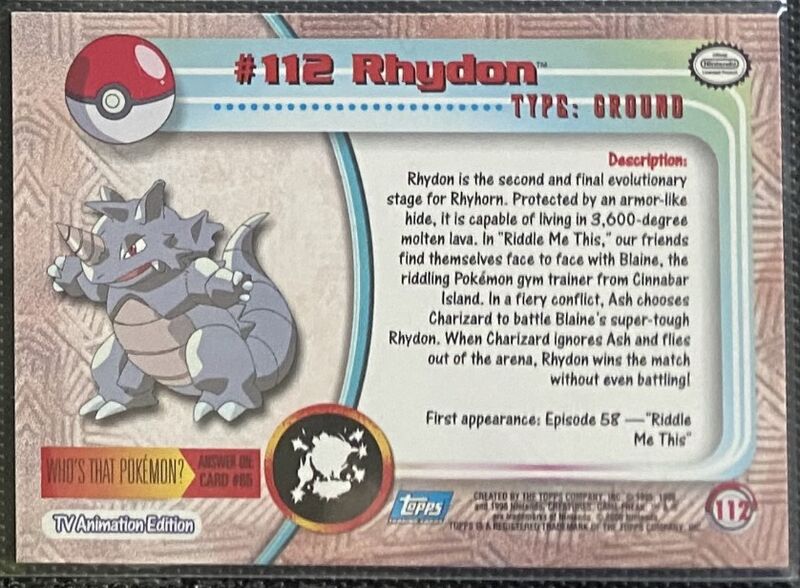 Rhydon (112) [Topps TV Animation Edition Series 2]