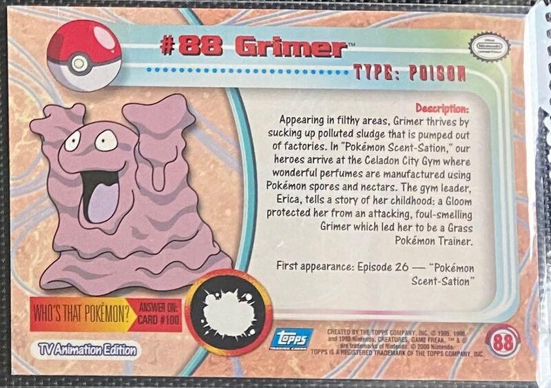 Grimer (88) [Topps TV Animation Edition Series 2 (Blue Logo)] - Josh's Cards