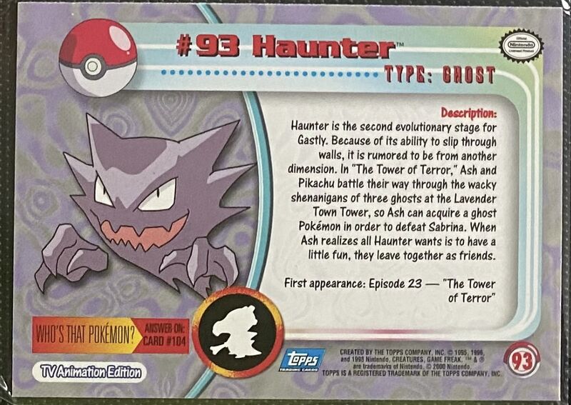 Haunter (93) [Topps TV Animation Edition Series 2]