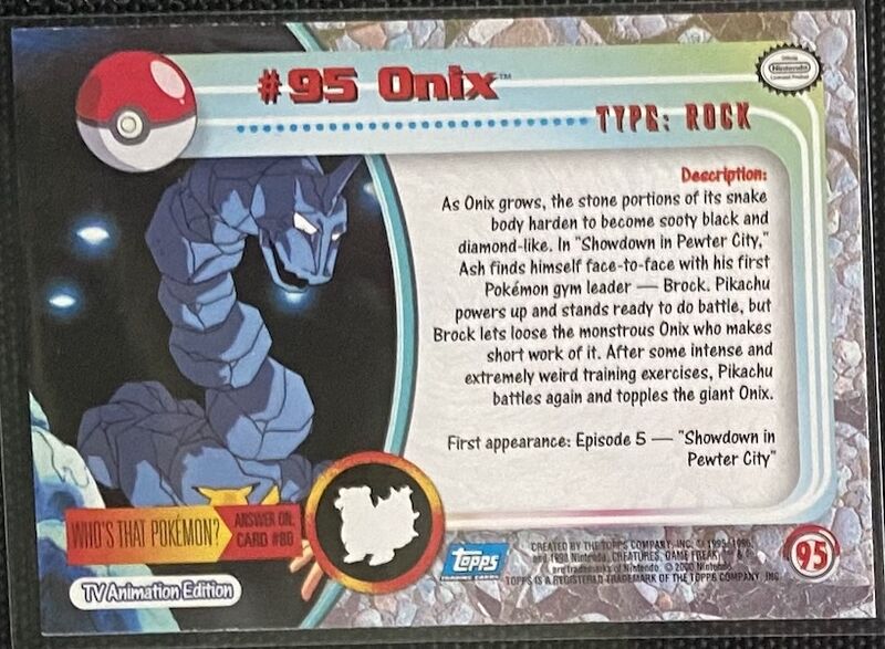 Onix Foil (95) [Topps TV Animation Edition Series 2]