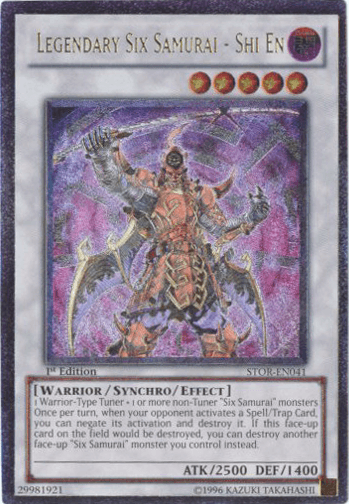 Legendary Six Samurai - Shi En [STOR-EN041] Ultimate Rare - Josh's Cards