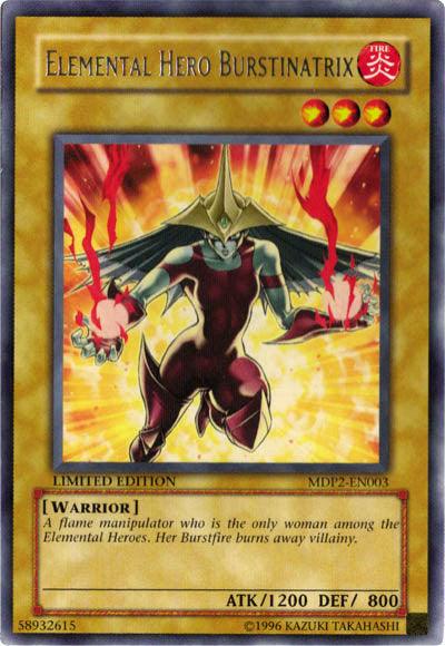Elemental Hero Burstinatrix [MDP2-EN003] Rare - Josh's Cards