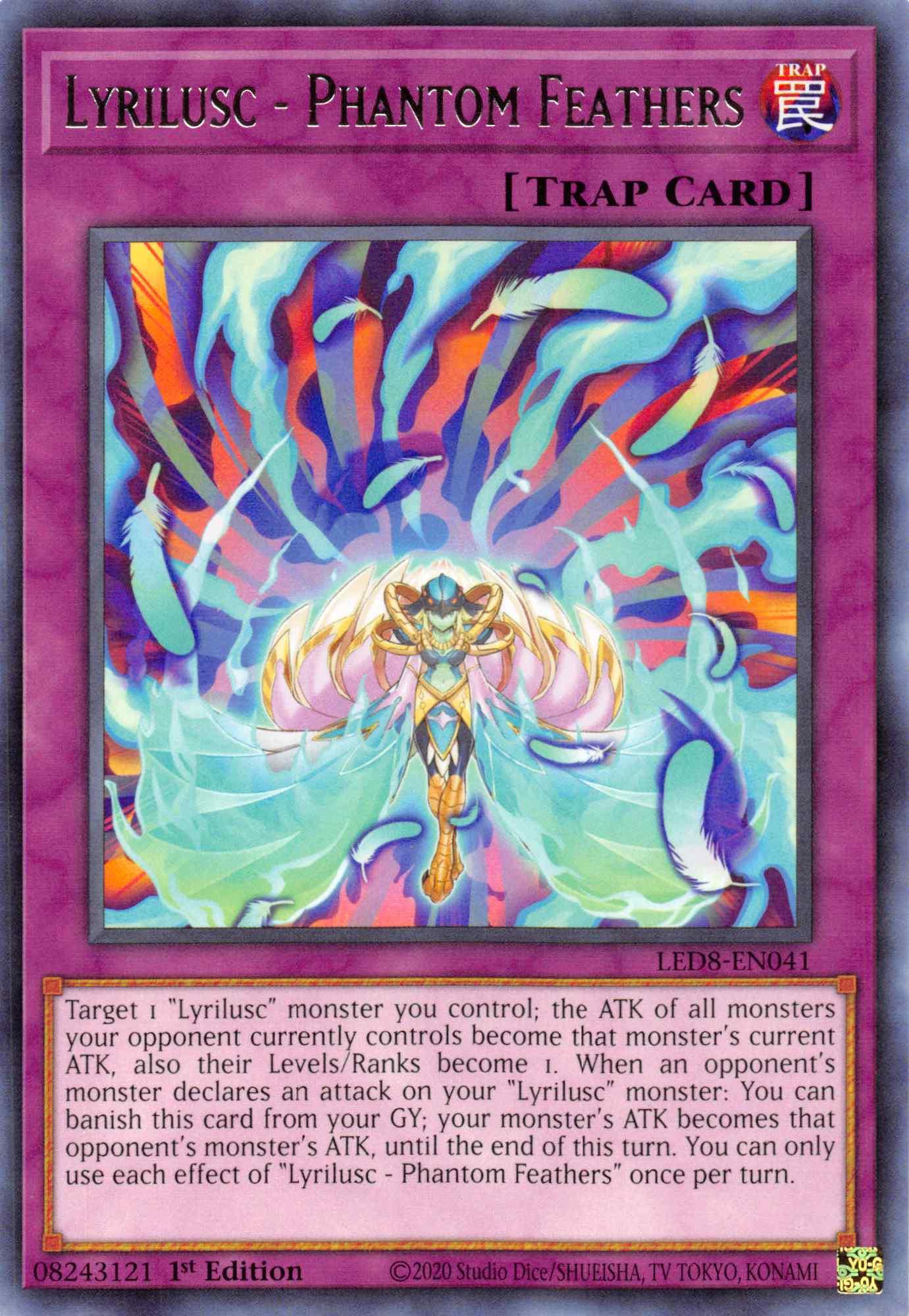 Lyrilusc - Phantom Feathers [LED8-EN041] Rare - Josh's Cards