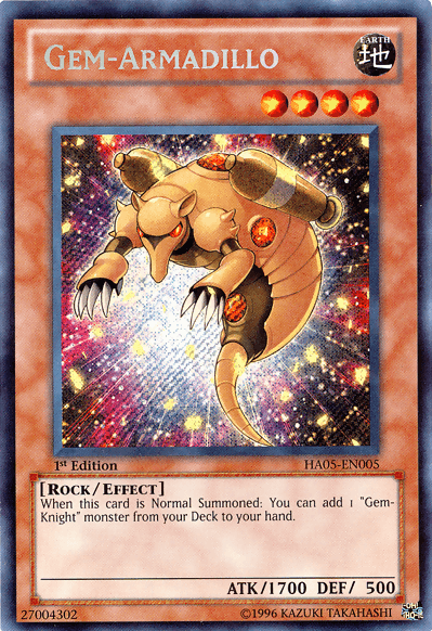 Gem-Armadillo [HA05-EN005] Secret Rare - Josh's Cards