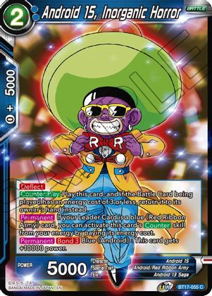 Android 15, Inorganic Horror (BT17-055) [Ultimate Squad] Parallel Foil