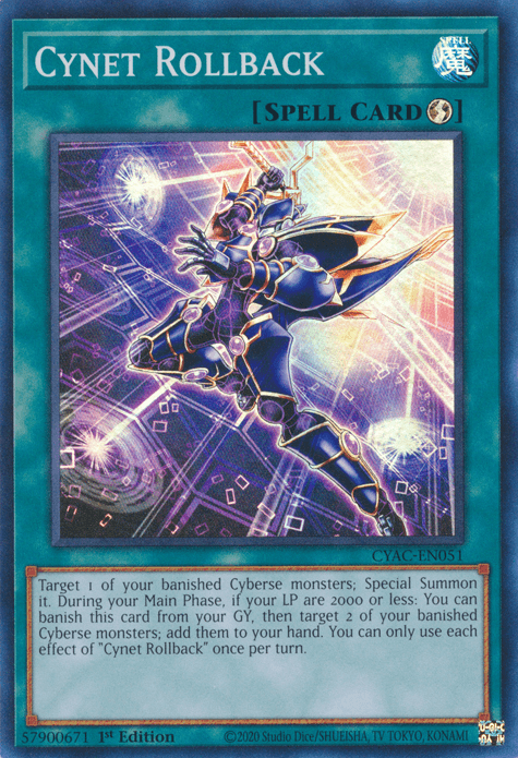 Cynet Rollback [CYAC-EN051] Super Rare - Josh's Cards