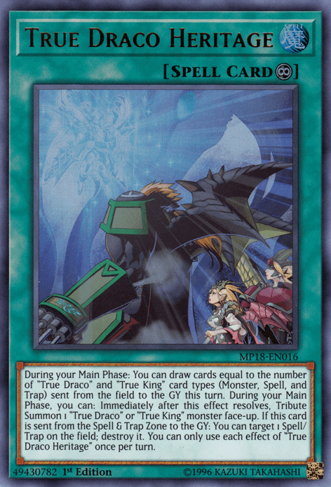 True Draco Heritage [MP18-EN016] Ultra Rare - Josh's Cards