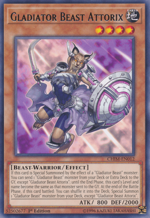 Gladiator Beast Attorix [CHIM-EN012] Rare - Josh's Cards