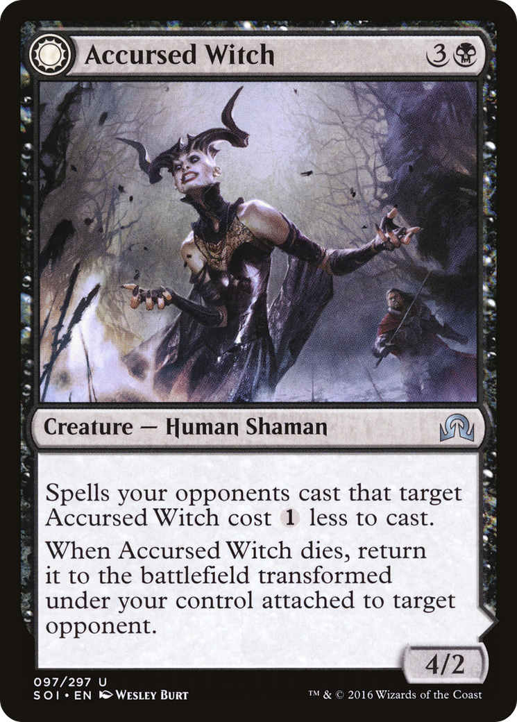 Accursed Witch // Infectious Curse (SOI-097) - Shadows over Innistrad: (Double Faced Transform)