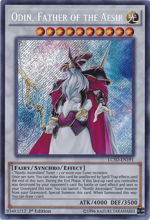 Odin, Father of the Aesir [LC5D-EN191] Secret Rare - Josh's Cards