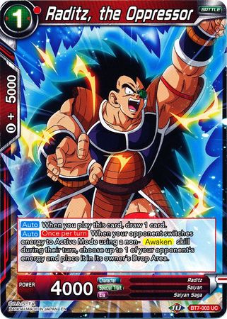 Raditz, the Oppressor (BT7-003) [Assault of the Saiyans] Parallel Foil