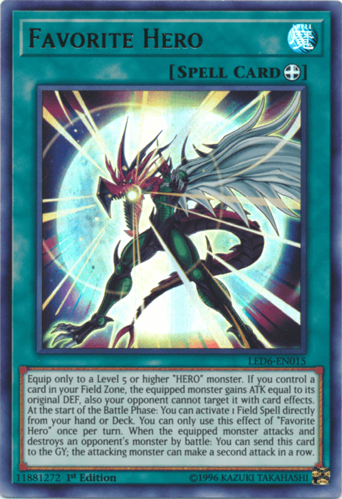 Favorite Hero [LED6-EN015] Ultra Rare - Josh's Cards