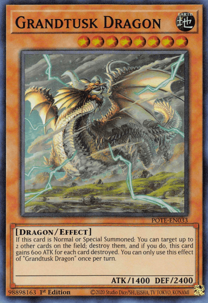 Grandtusk Dragon [POTE-EN033] Super Rare - Josh's Cards