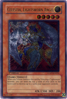 Celestia, Lightsworn Angel (UTR) (LODT-EN024) - Light of Destruction 1st Edition
