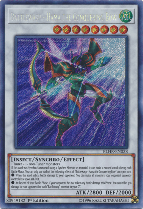 Battlewasp - Hama the Conquering Bow [BLHR-EN038] Secret Rare - Josh's Cards