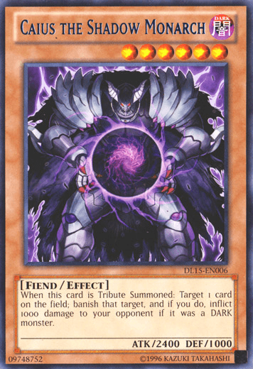 Caius the Shadow Monarch (Blue) [DL15-EN006] Rare - Josh's Cards