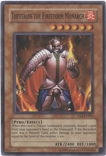 Thestalos the Firestorm Monarch [DR3-EN081] Super Rare - Josh's Cards