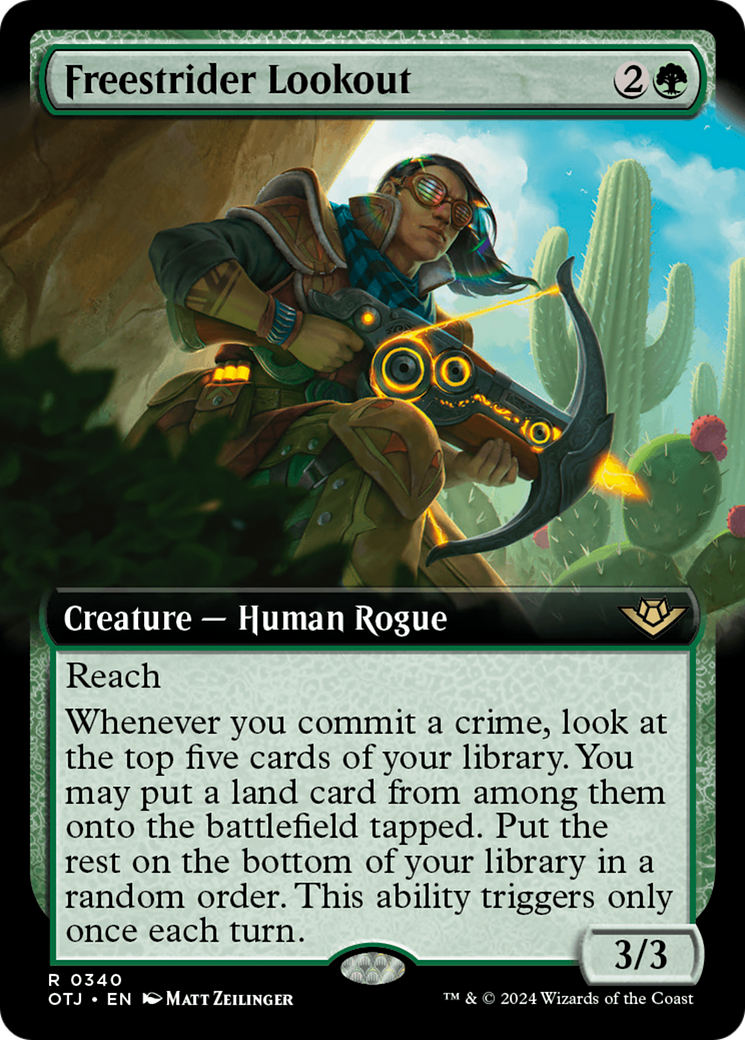 Freestrider Lookout (OTJ-340) - Outlaws of Thunder Junction: (Extended Art) Foil