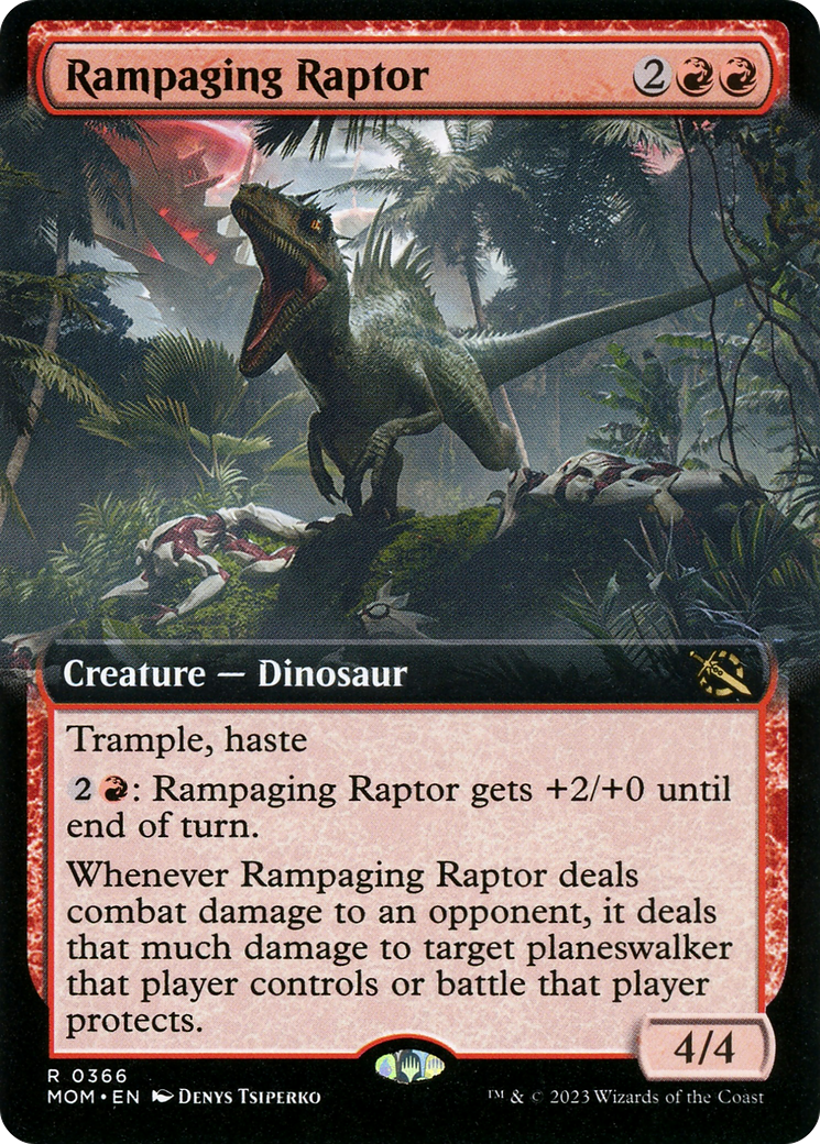 Rampaging Raptor (MOM-366) - March of the Machine: (Extended Art)