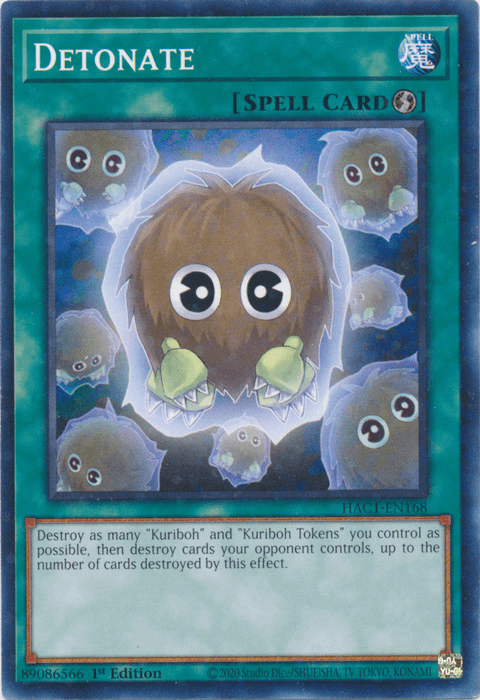 Detonate (Duel Terminal) [HAC1-EN168] Common - Josh's Cards
