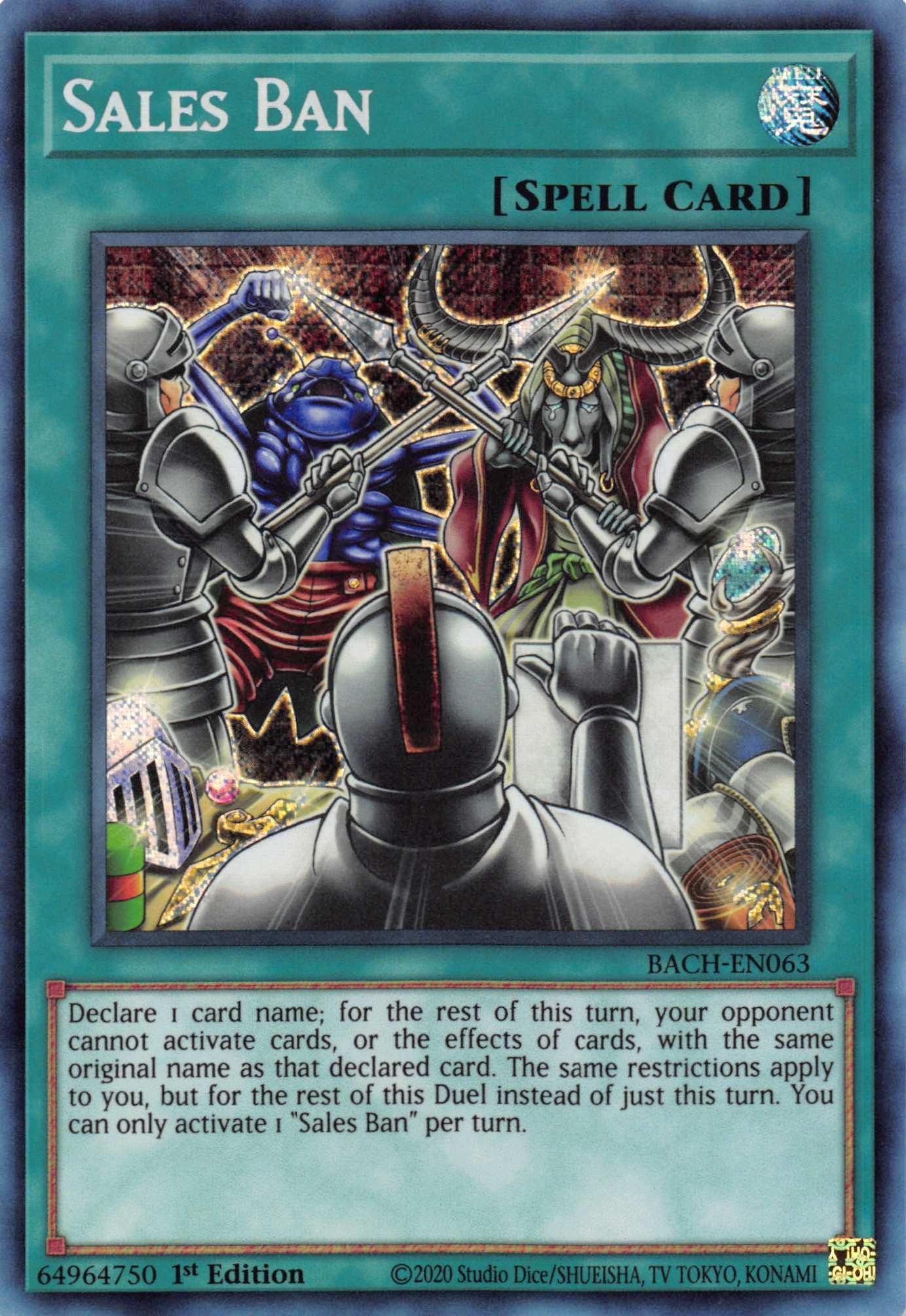 Sales Ban [BACH-EN063] Secret Rare - Josh's Cards