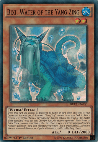Bixi, Water of the Yang Zing [DUEA-EN030] Super Rare - Josh's Cards