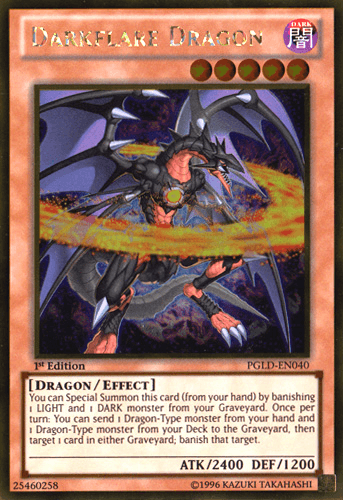 Darkflare Dragon [PGLD-EN040] Gold Rare - Josh's Cards