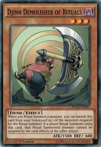 Djinn Demolisher of Rituals [DUEA-EN037] Common - Josh's Cards