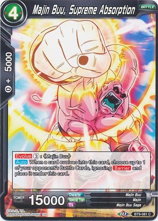 Majin Buu, Supreme Absorption (BT9-081) [Universal Onslaught] Parallel Foil