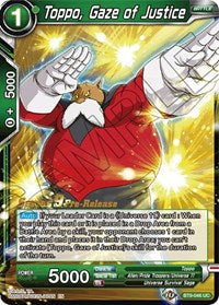 Toppo, Gaze of Justice (BT9-046) [Universal Onslaught Prerelease Promos] Parallel Foil