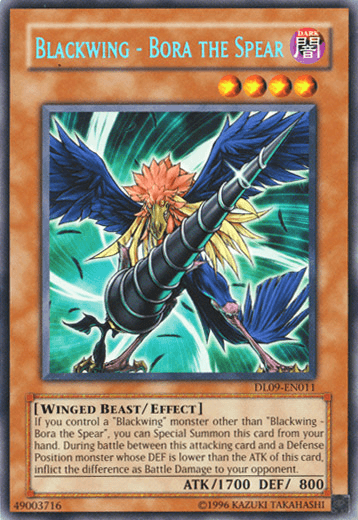 Blackwing - Bora the Spear (Blue) [DL09-EN011] Rare - Josh's Cards