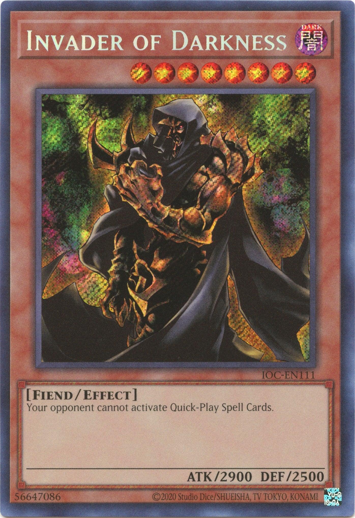 Invader of Darkness (25th Anniversary) [IOC-EN111] Secret Rare - Josh's Cards
