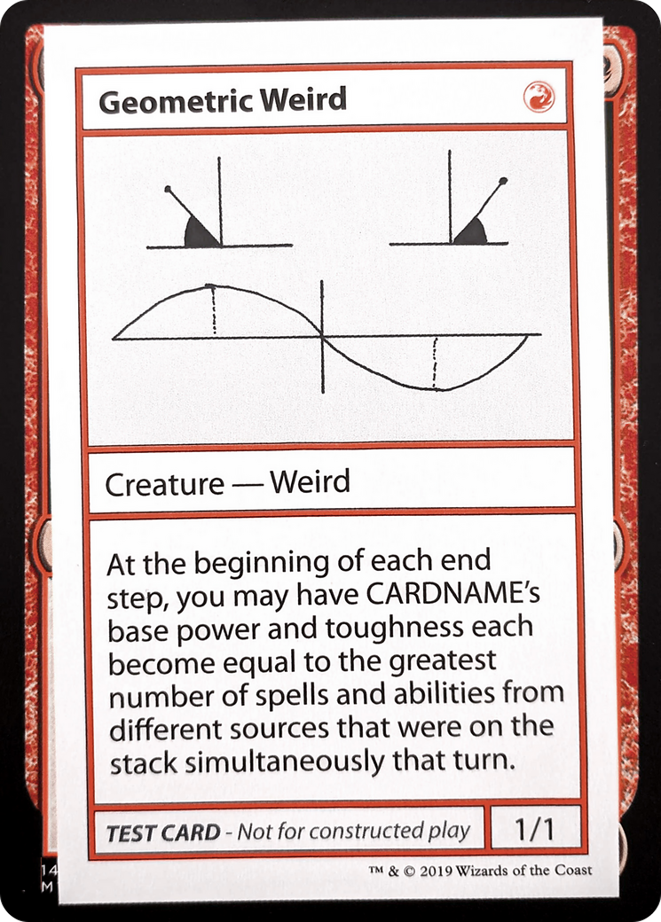 Geometric Weird (CMB1-) - Mystery Booster Playtest Cards 2021