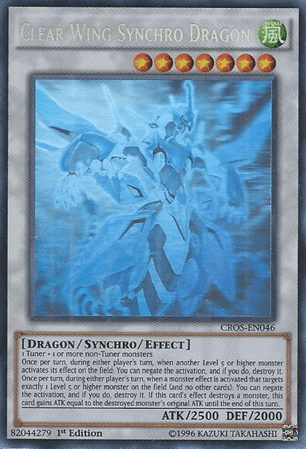 Clear Wing Synchro Dragon (Ghost Rare) [CROS-EN046] Ghost Rare - Josh's Cards