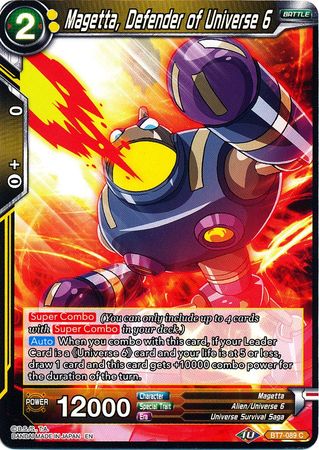 Magetta, Defender of Universe 6 (BT7-089) [Assault of the Saiyans] Parallel Foil