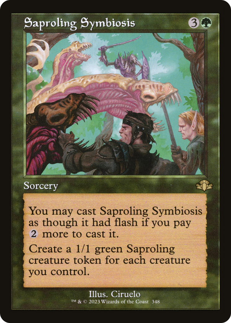 Saproling Symbiosis (DMR-348) - Dominaria Remastered Foil