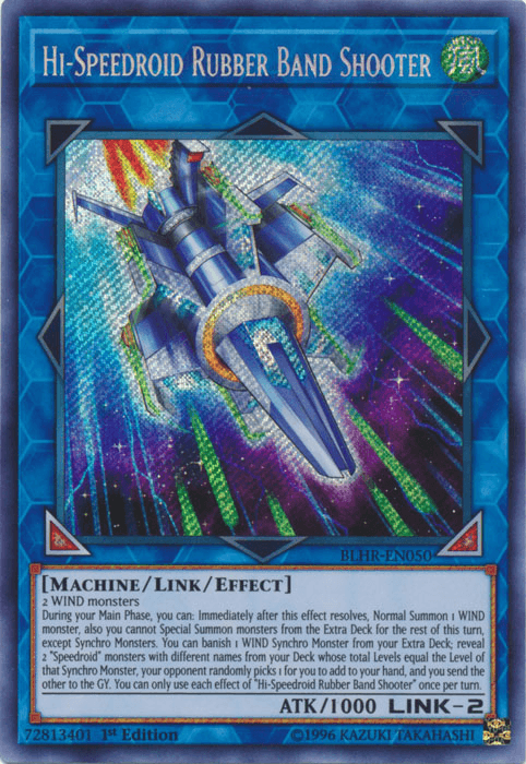 Hi-Speedroid Rubber Band Shooter [BLHR-EN050] Secret Rare - Josh's Cards