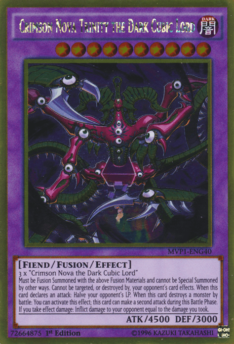 Crimson Nova Trinity the Dark Cubic Lord [MVP1-ENG40] Gold Rare - Josh's Cards