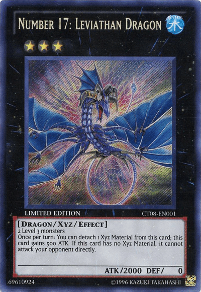 Number 17: Leviathan Dragon [CT08-EN001] Secret Rare - Josh's Cards
