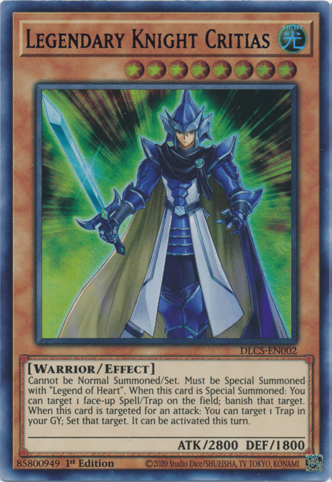 Legendary Knight Critias (Blue) [DLCS-EN002] Ultra Rare - Josh's Cards