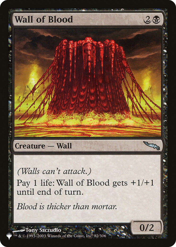 Wall of Blood (LIST-MRD-82) - The List