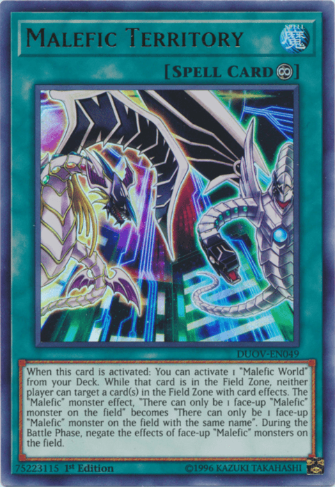 Malefic Territory [DUOV-EN049] Ultra Rare - Josh's Cards