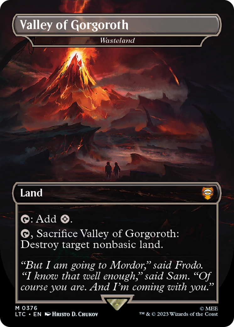 Wasteland (LTC-376) - Tales of Middle-earth Commander / Valley of Gorgoroth (Borderless) Foil
