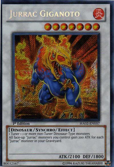 Jurrac Giganoto [HA02-EN057] Secret Rare - Josh's Cards