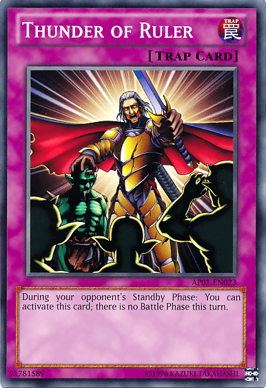 Thunder of Ruler [AP01-EN023] Common - Josh's Cards