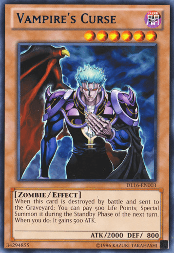 Vampire's Curse (Blue) [DL16-EN003] Rare - Josh's Cards