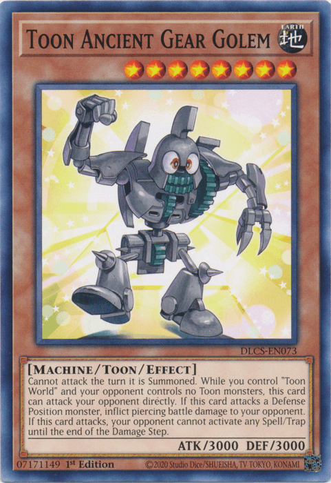 Toon Ancient Gear Golem [DLCS-EN073] Common - Josh's Cards