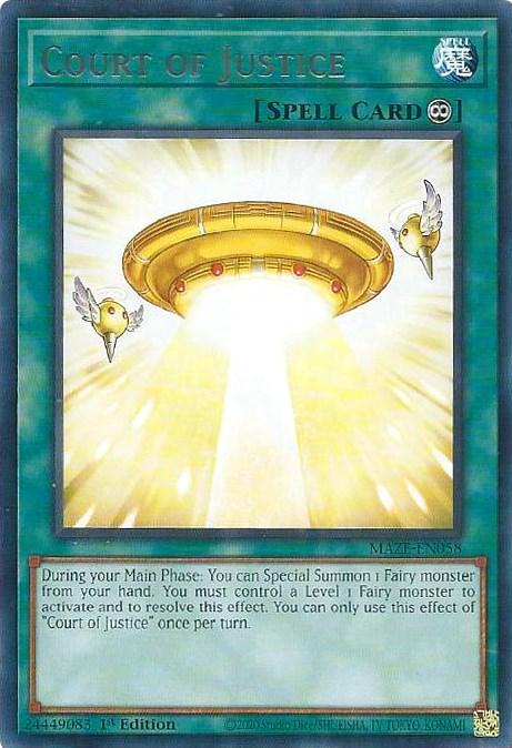 Court of Justice [MAZE-EN058] Rare - Josh's Cards